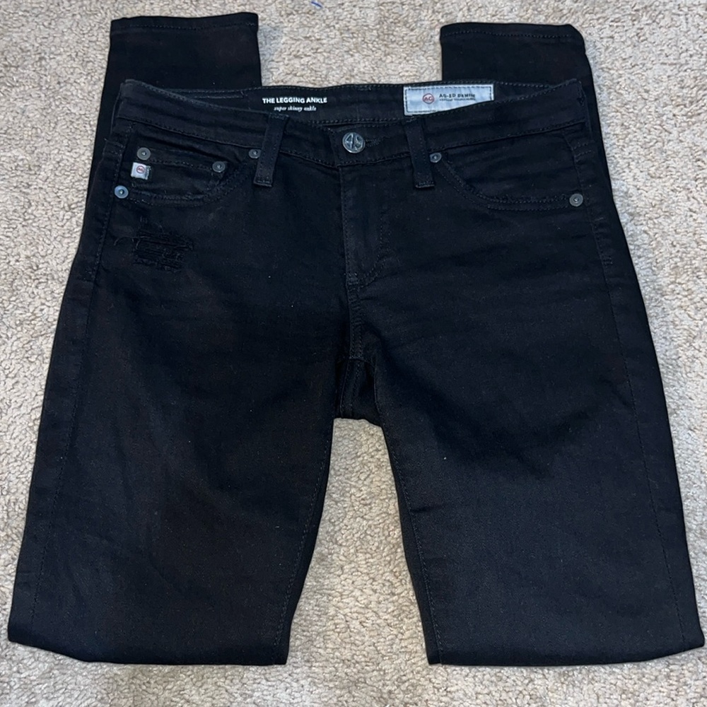 AG JEANS  Legging ankle super skinny destruct